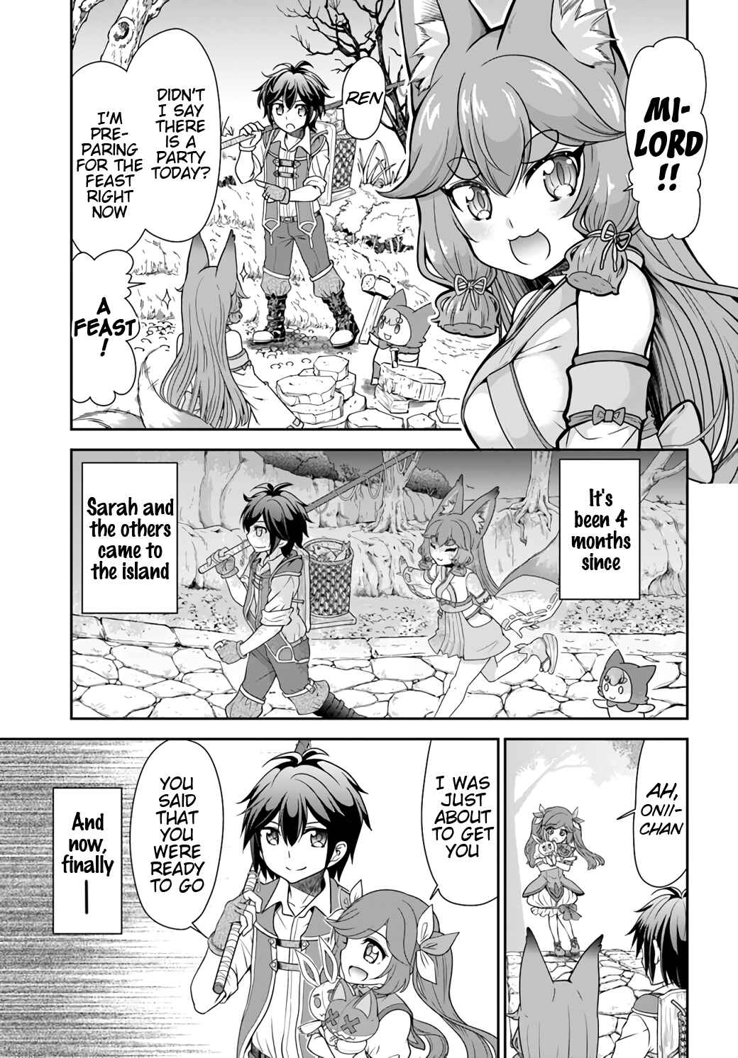 Tenohira Kaitaku Mura de Isekai Kenkokuki ~Fueteku Yome-tachi to Nonbiri Mujintou Life~ Chapter 20 page 10