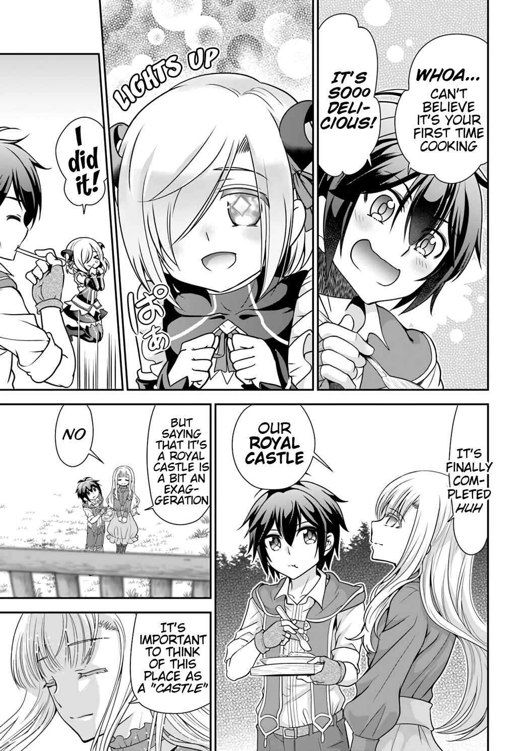 Tenohira Kaitaku Mura de Isekai Kenkokuki ~Fueteku Yome-tachi to Nonbiri Mujintou Life~ Chapter 20 page 13