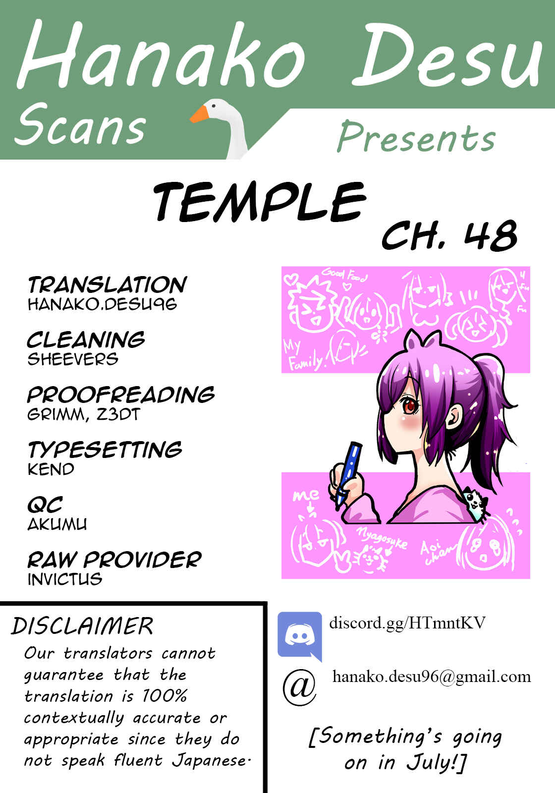 TenPuru -No One Can Live on Loneliness- Chapter 48 page 0