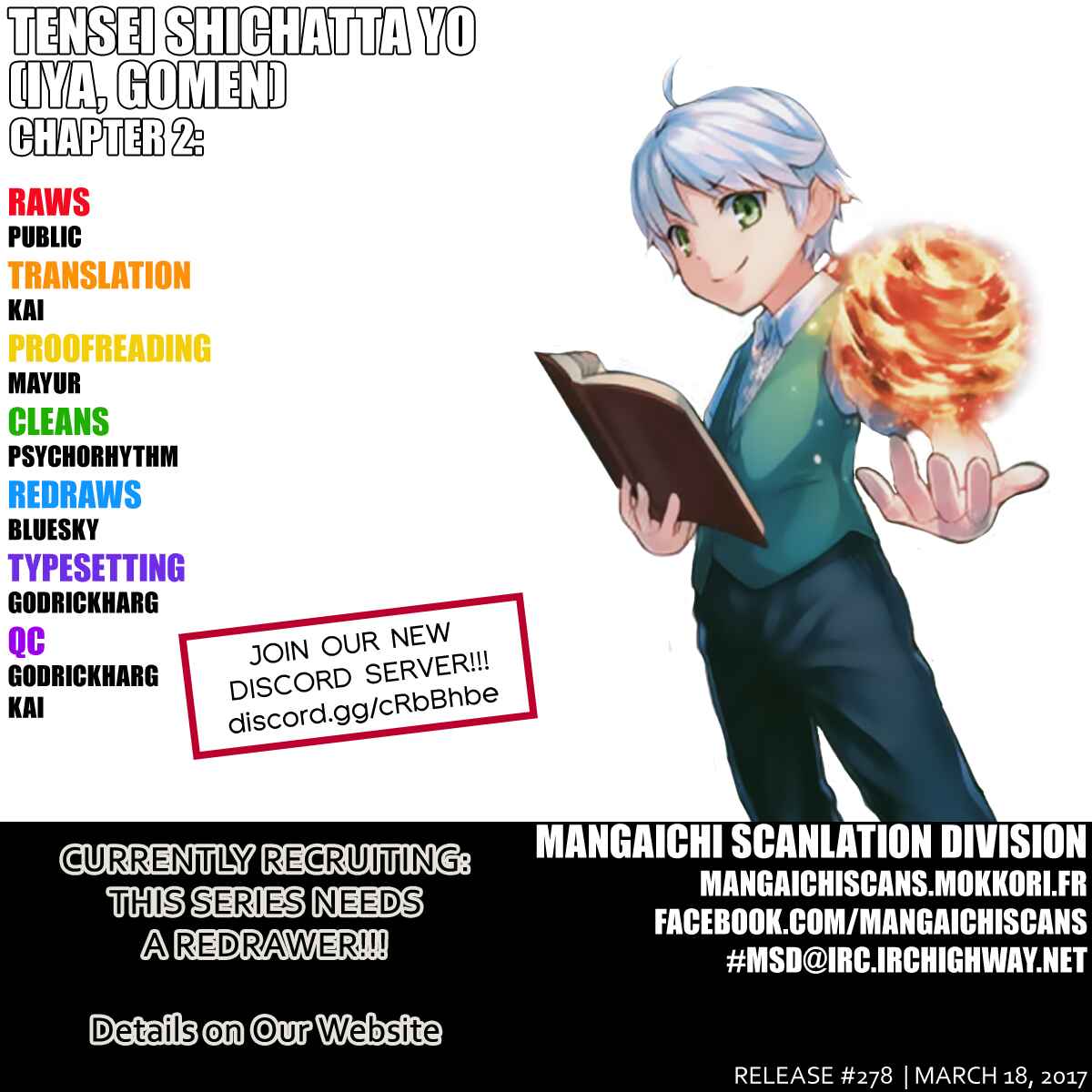 Tensei Shichattayo (Iya, Gomen) Chapter 2 page 0