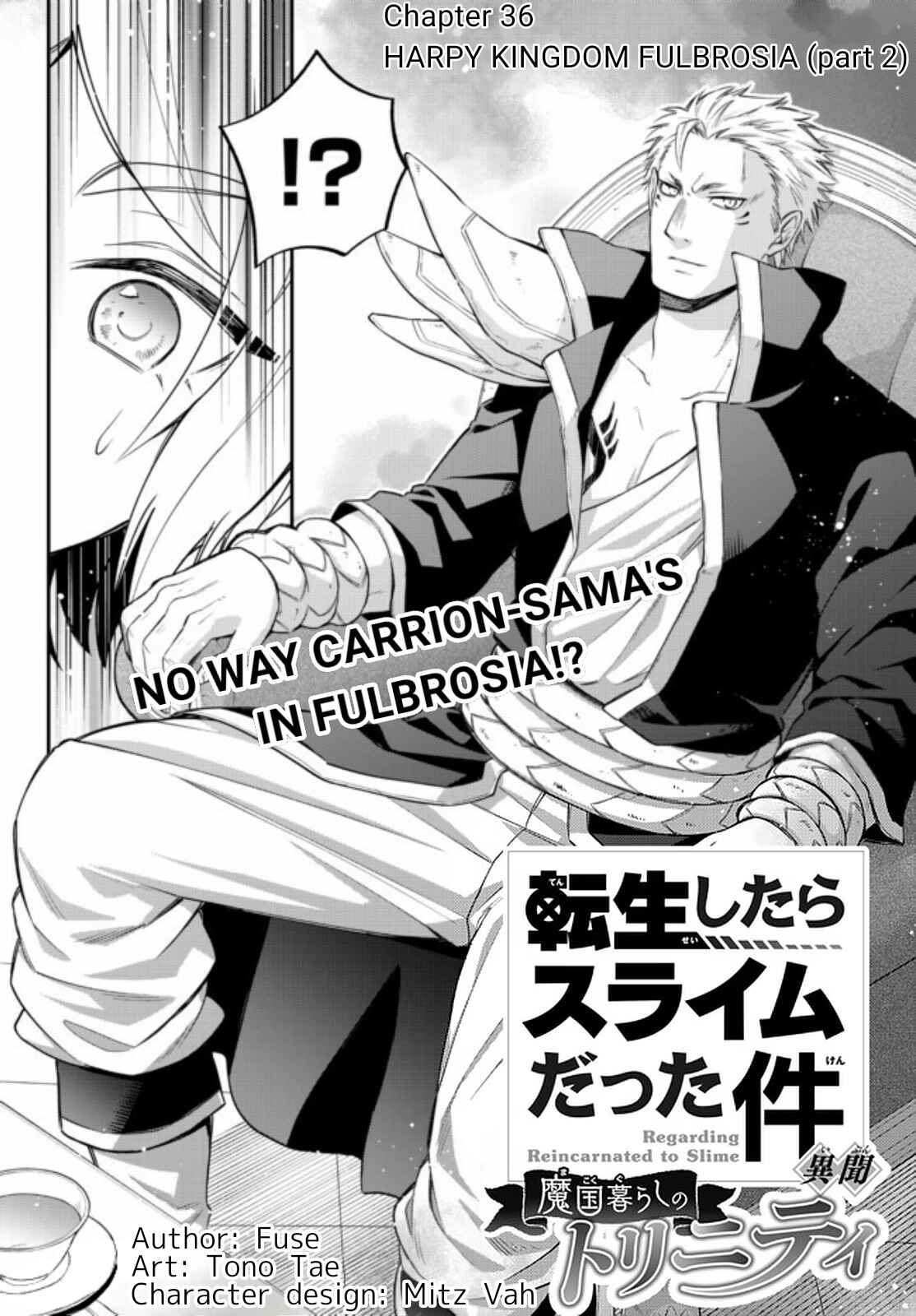 Tensei Shitara Slime Datta Ken: Ibun – Makoku Kurashi no Trinity Chapter 36 page 0