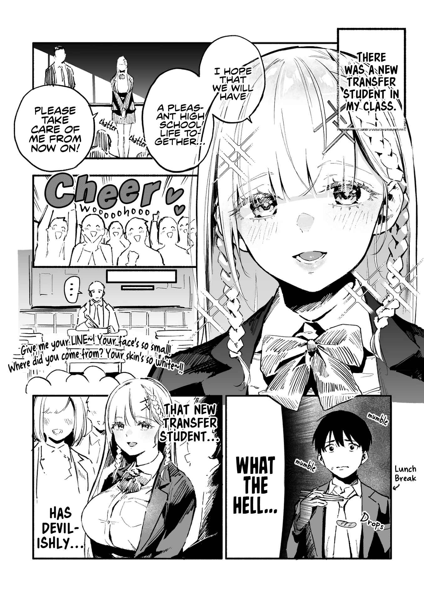 The Angelic Transfer Student and Mastophobia-kun Chapter 1 page 0