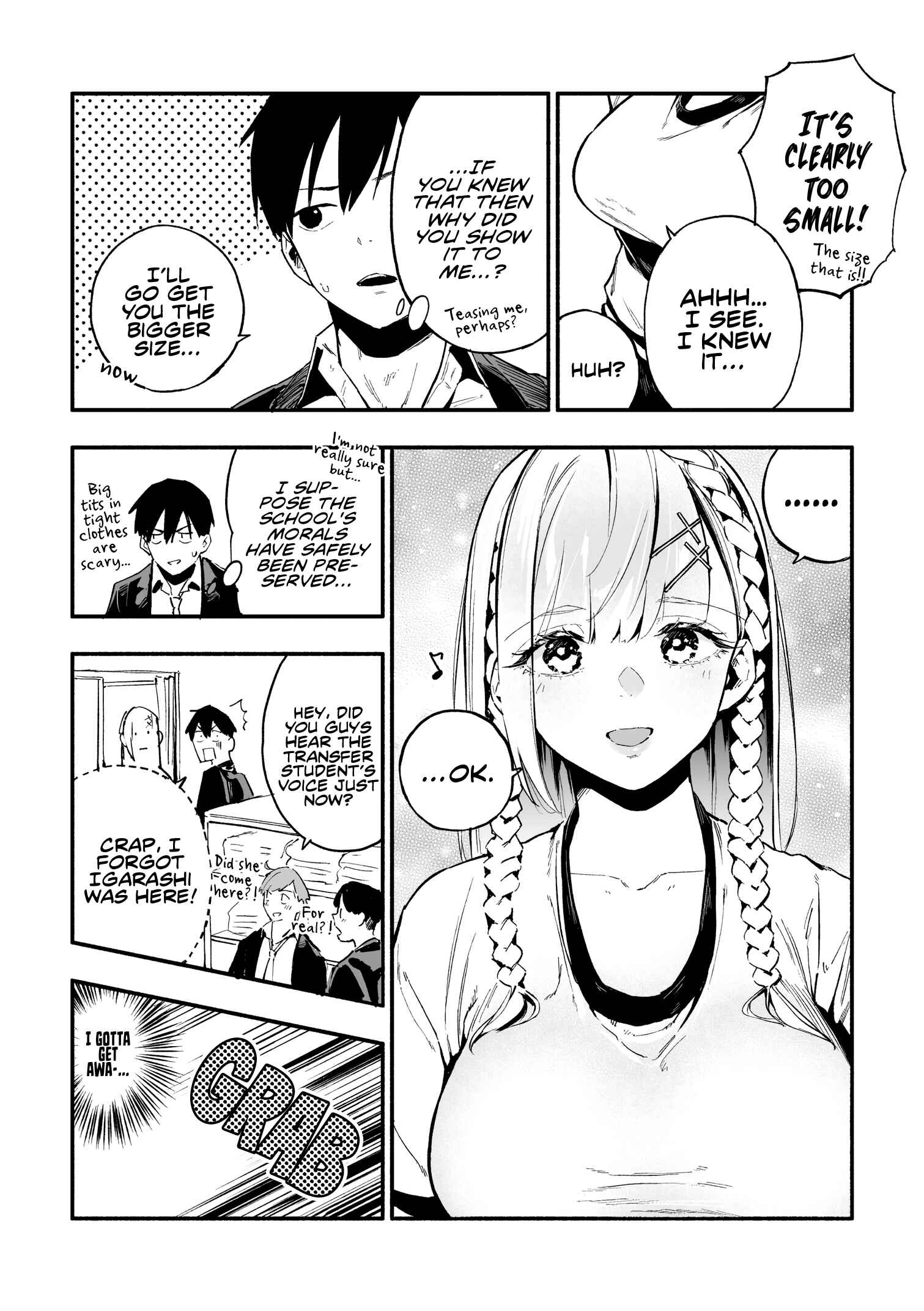 The Angelic Transfer Student and Mastophobia-kun Chapter 4 page 2