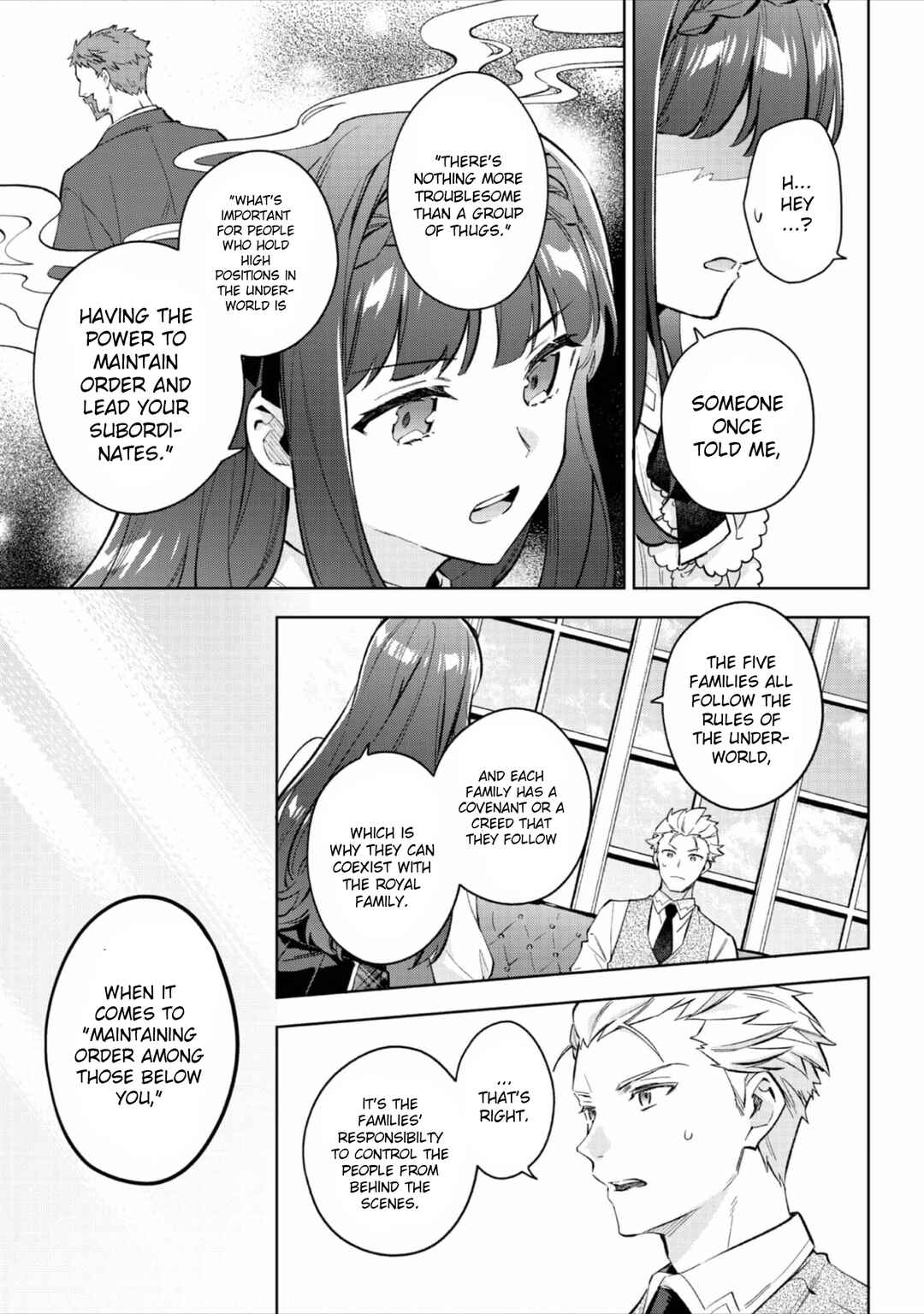 The Beloved Daughter of a Crime Family Was Reincarnated as the Daughter of a Gangster in an Otome Game: Highest-Ranking Villain, That Doting Is Unnecessary! Chapter 20 page 11