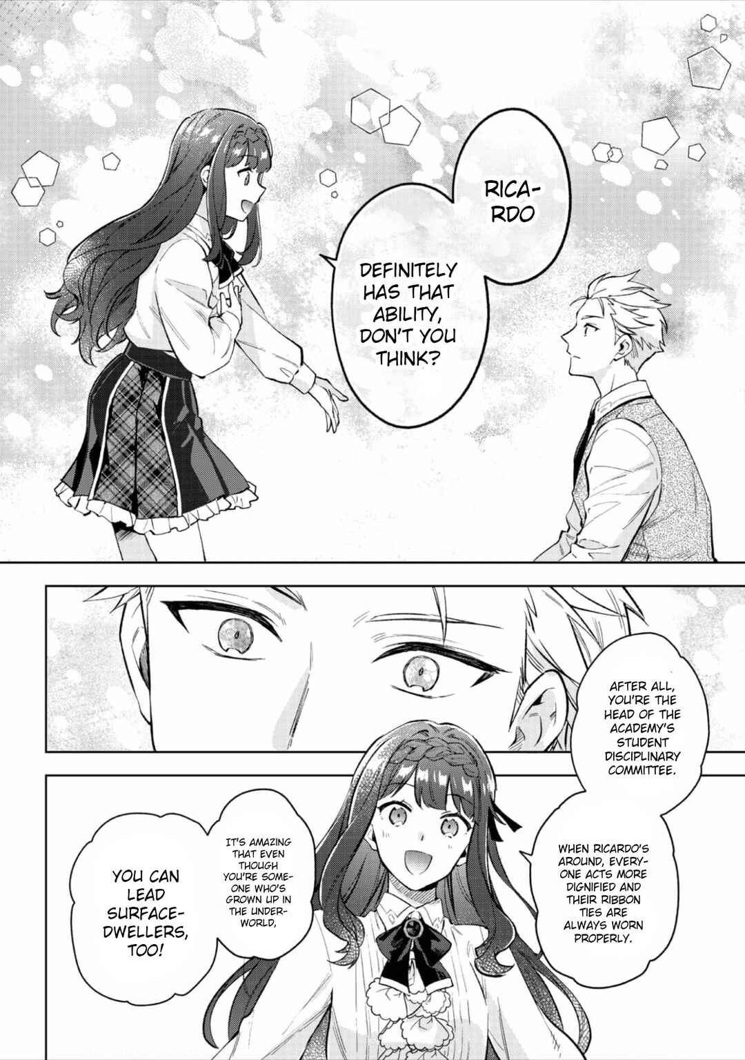 The Beloved Daughter of a Crime Family Was Reincarnated as the Daughter of a Gangster in an Otome Game: Highest-Ranking Villain, That Doting Is Unnecessary! Chapter 20 page 12