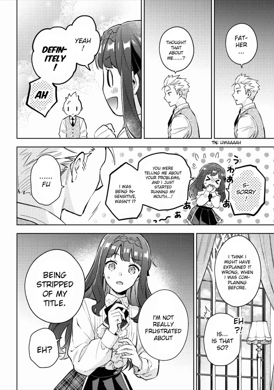 The Beloved Daughter of a Crime Family Was Reincarnated as the Daughter of a Gangster in an Otome Game: Highest-Ranking Villain, That Doting Is Unnecessary! Chapter 20 page 14
