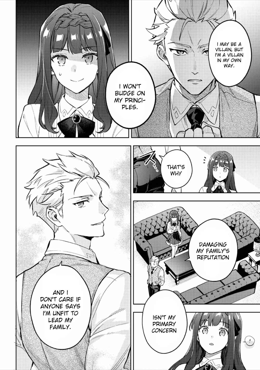 The Beloved Daughter of a Crime Family Was Reincarnated as the Daughter of a Gangster in an Otome Game: Highest-Ranking Villain, That Doting Is Unnecessary! Chapter 20 page 16