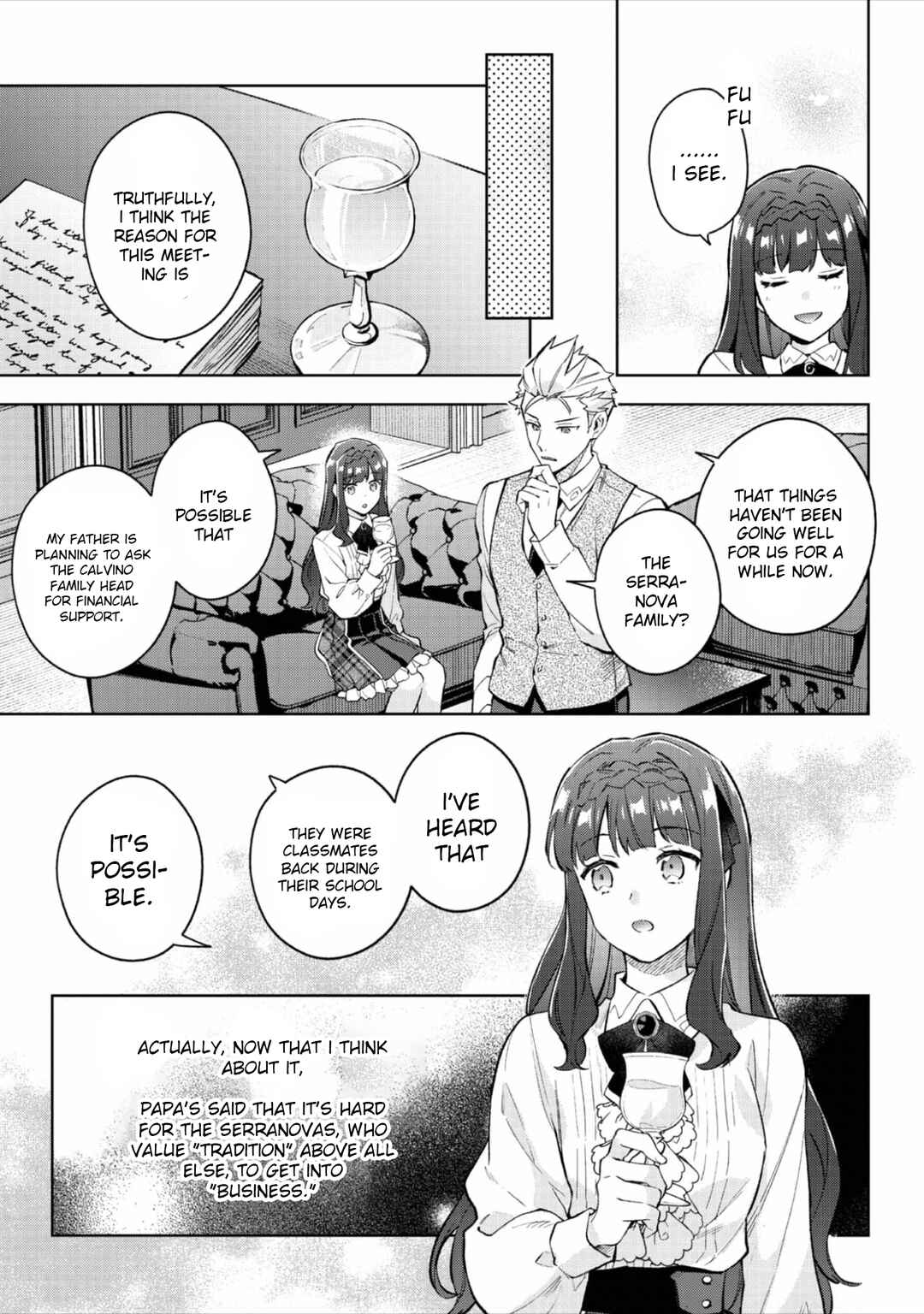The Beloved Daughter of a Crime Family Was Reincarnated as the Daughter of a Gangster in an Otome Game: Highest-Ranking Villain, That Doting Is Unnecessary! Chapter 20 page 17