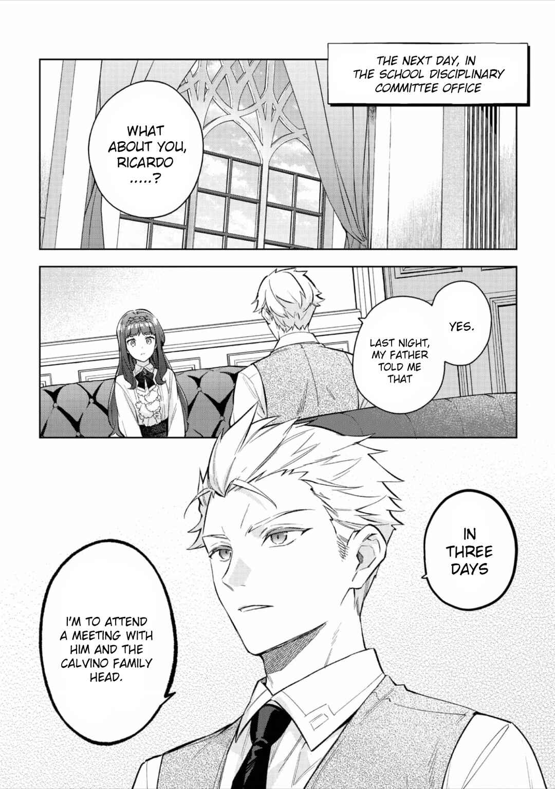 The Beloved Daughter of a Crime Family Was Reincarnated as the Daughter of a Gangster in an Otome Game: Highest-Ranking Villain, That Doting Is Unnecessary! Chapter 20 page 1