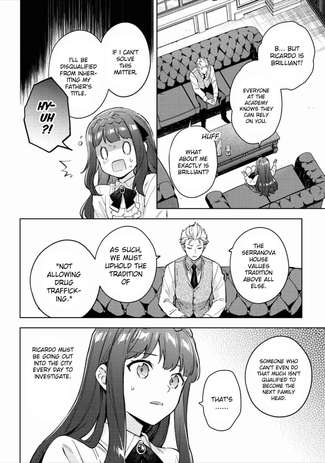 The Beloved Daughter of a Crime Family Was Reincarnated as the Daughter of a Gangster in an Otome Game: Highest-Ranking Villain, That Doting Is Unnecessary! Chapter 20 page 8