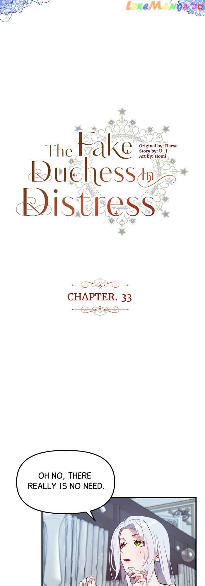 The Fake Duchess In Distresss Chapter 33 page 1