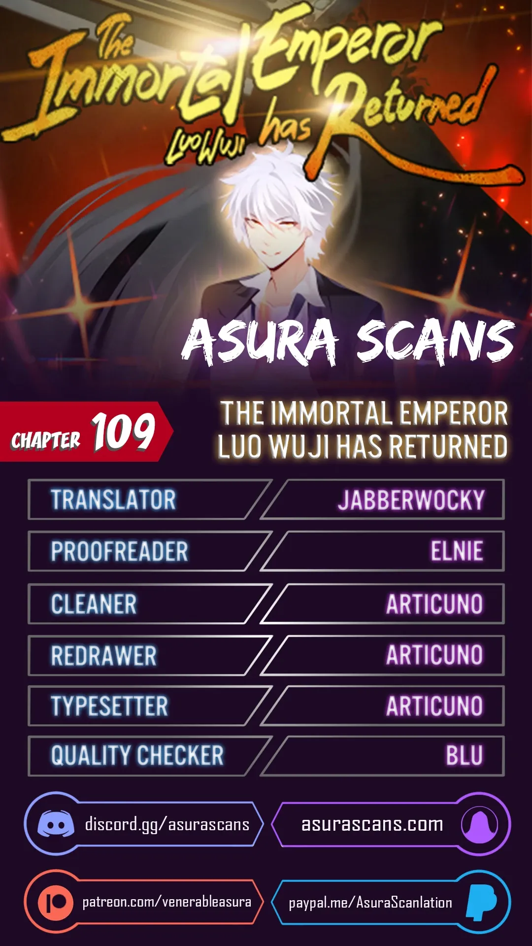 The Immortal Emperor Luo Wuji Has Returned Chapter 109 page 0
