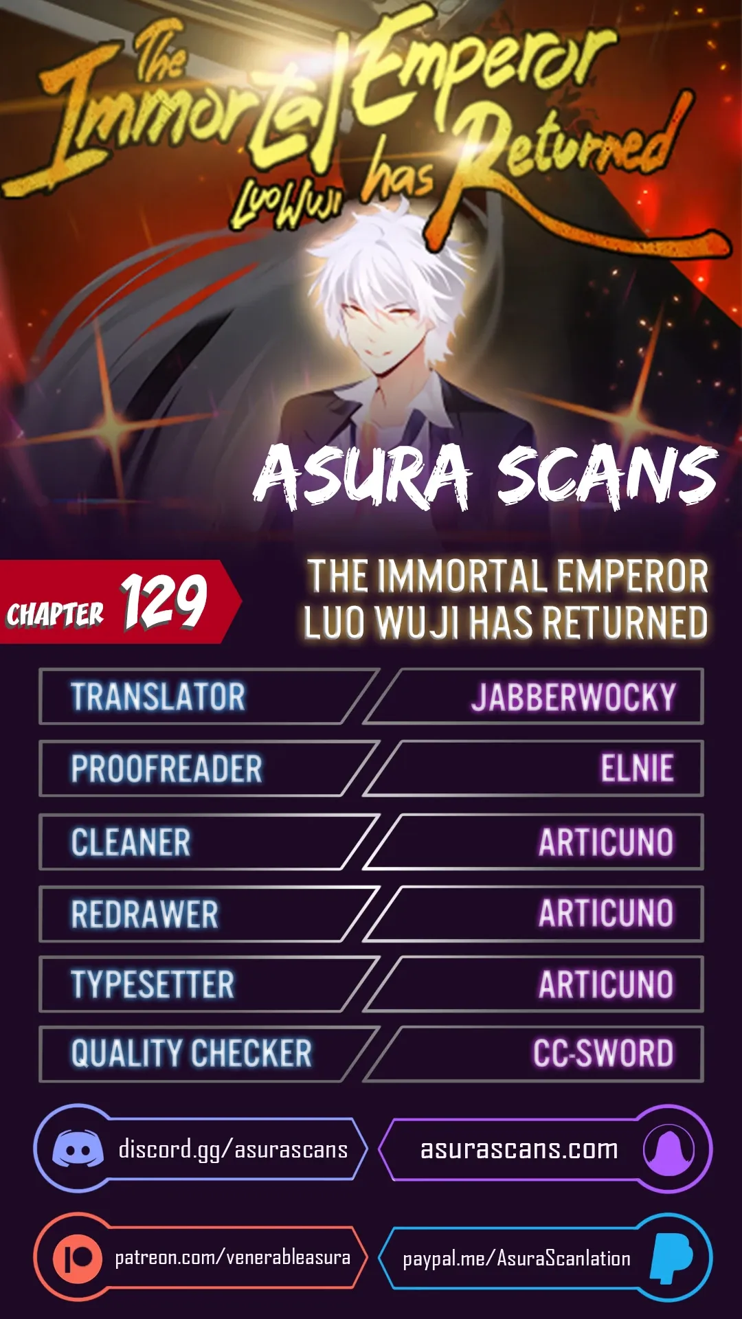 The Immortal Emperor Luo Wuji Has Returned Chapter 129 page 0
