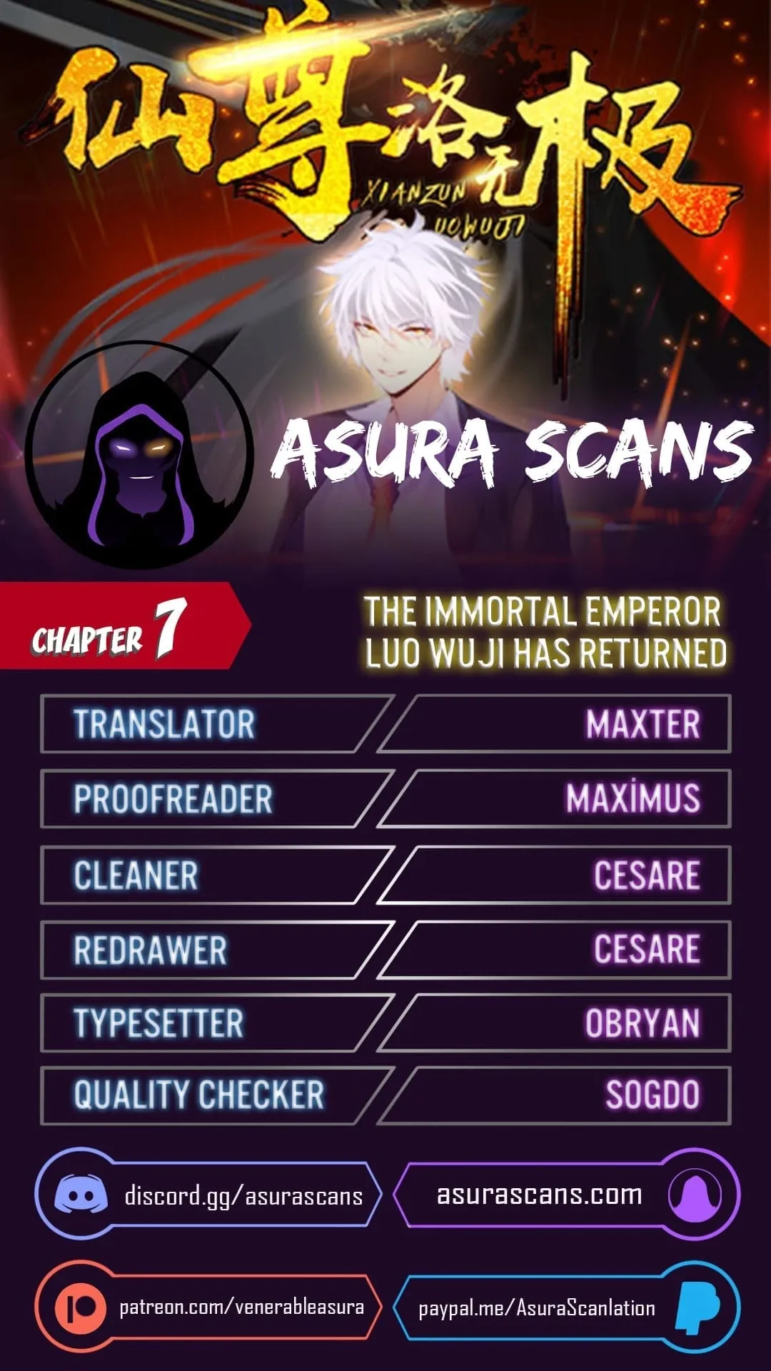 The Immortal Emperor Luo Wuji Has Returned Chapter 7 page 0