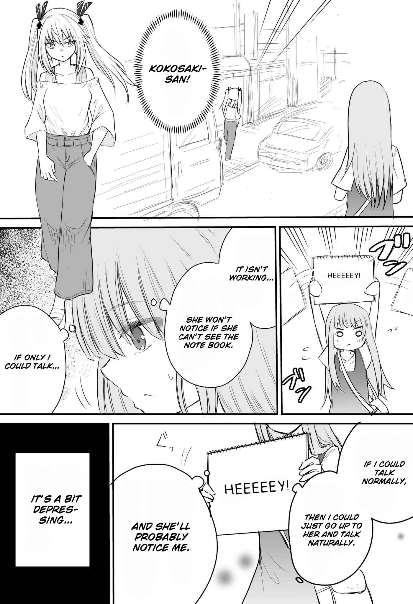 The Mute Girl and Her New Friend (Webcomic) Chapter 11 page 1