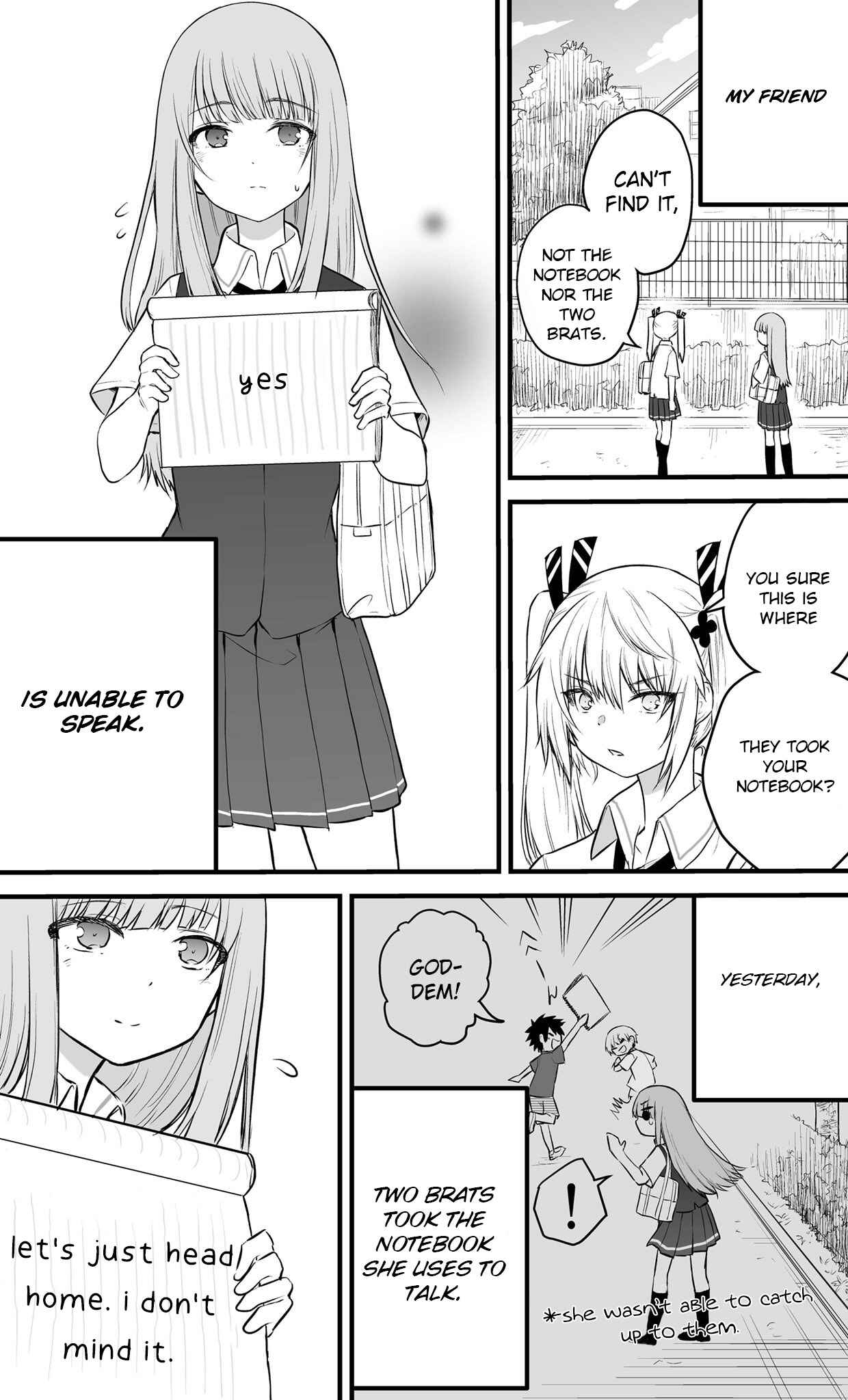 The Mute Girl and Her New Friend (Webcomic) Chapter 19 page 0