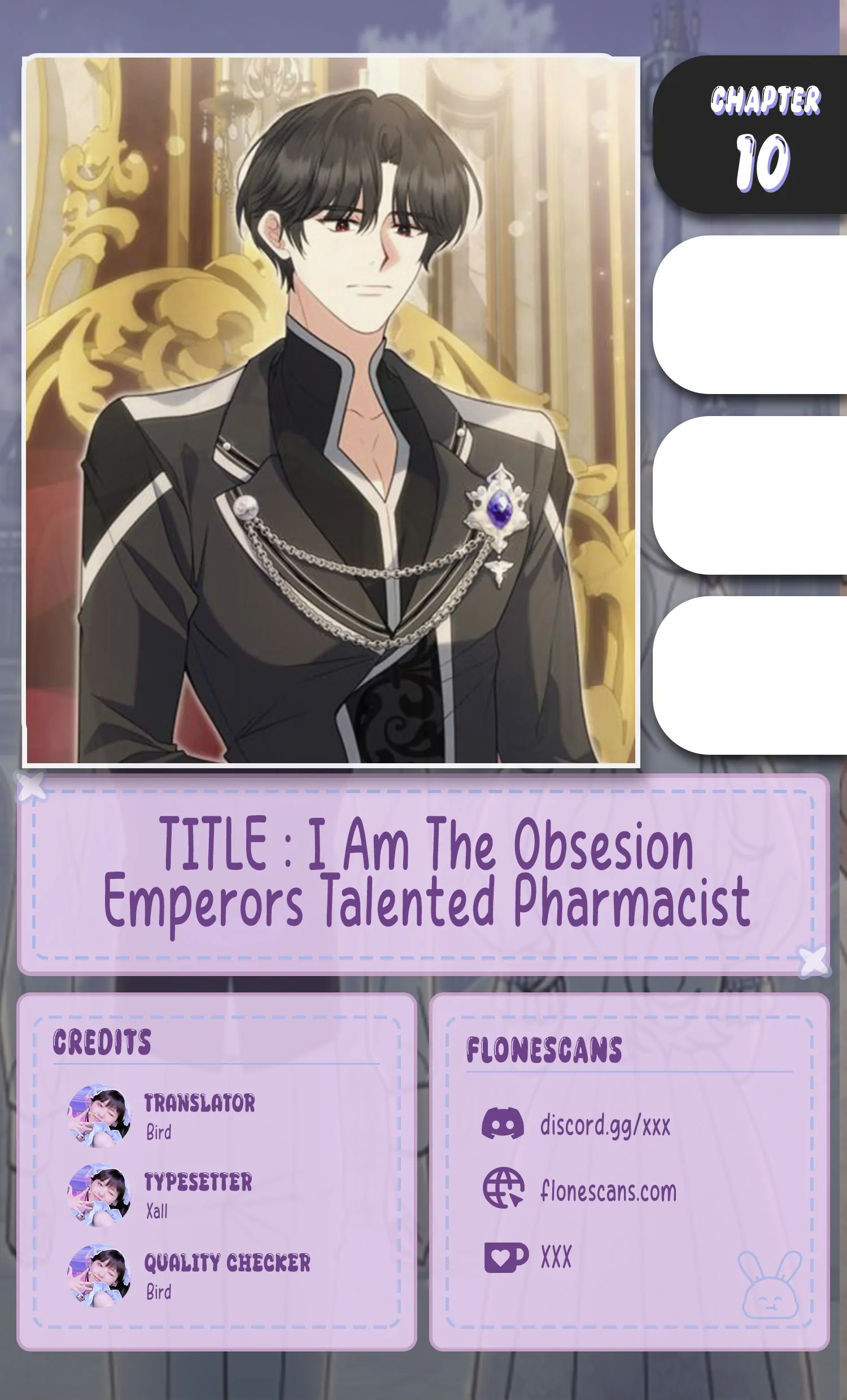 The Obsessive Emperor’s Capable Pharmacist Chapter 10 page 0