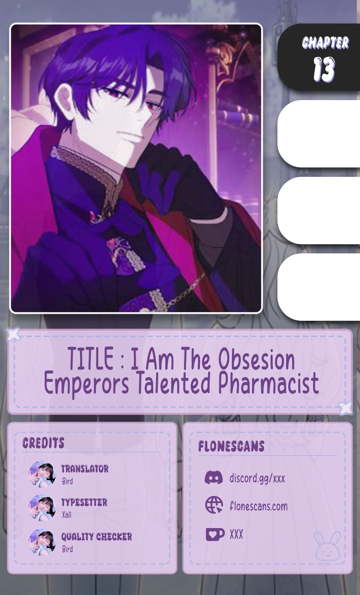 The Obsessive Emperor’s Capable Pharmacist Chapter 13 page 0