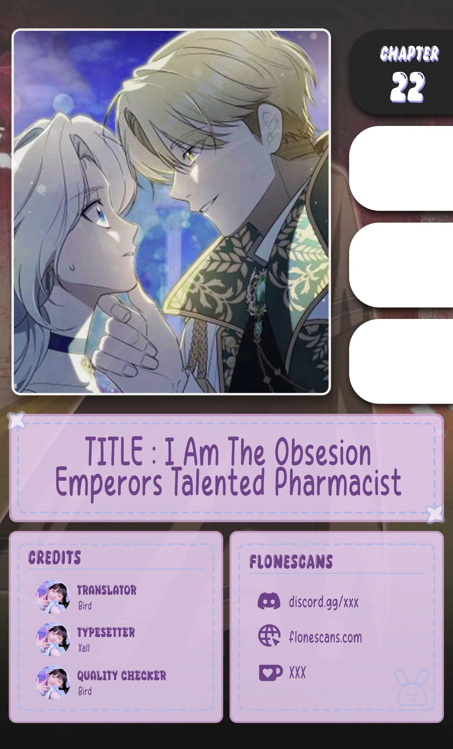 The Obsessive Emperor’s Capable Pharmacist Chapter 22 page 0