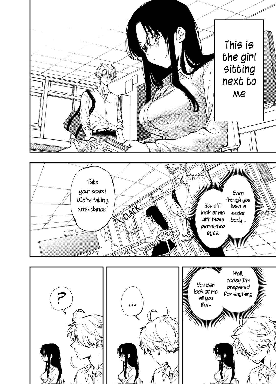 The Person Sitting Next to Me Looking at Me with Perverted Eyes (Pre-Serialization) Chapter 3 page 1