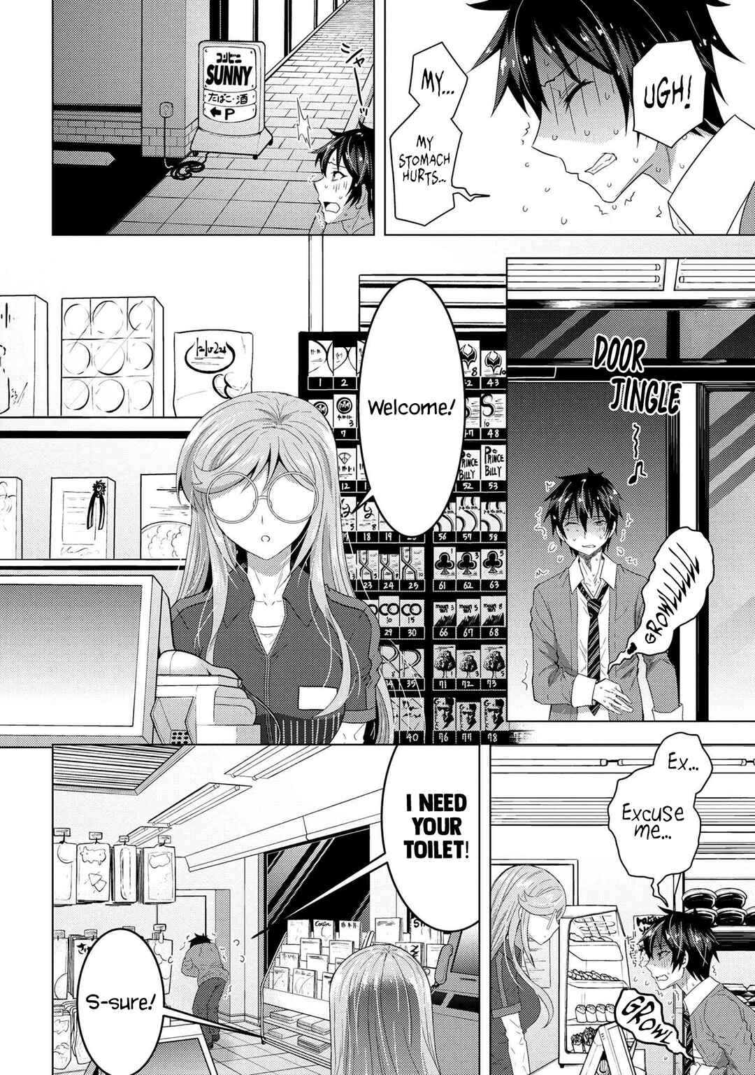 The Sobbing Clerk I Helped From the Convenience Store’s Robbery Is in Fact a Naive and Cute Gal From My Class Chapter 1 page 9