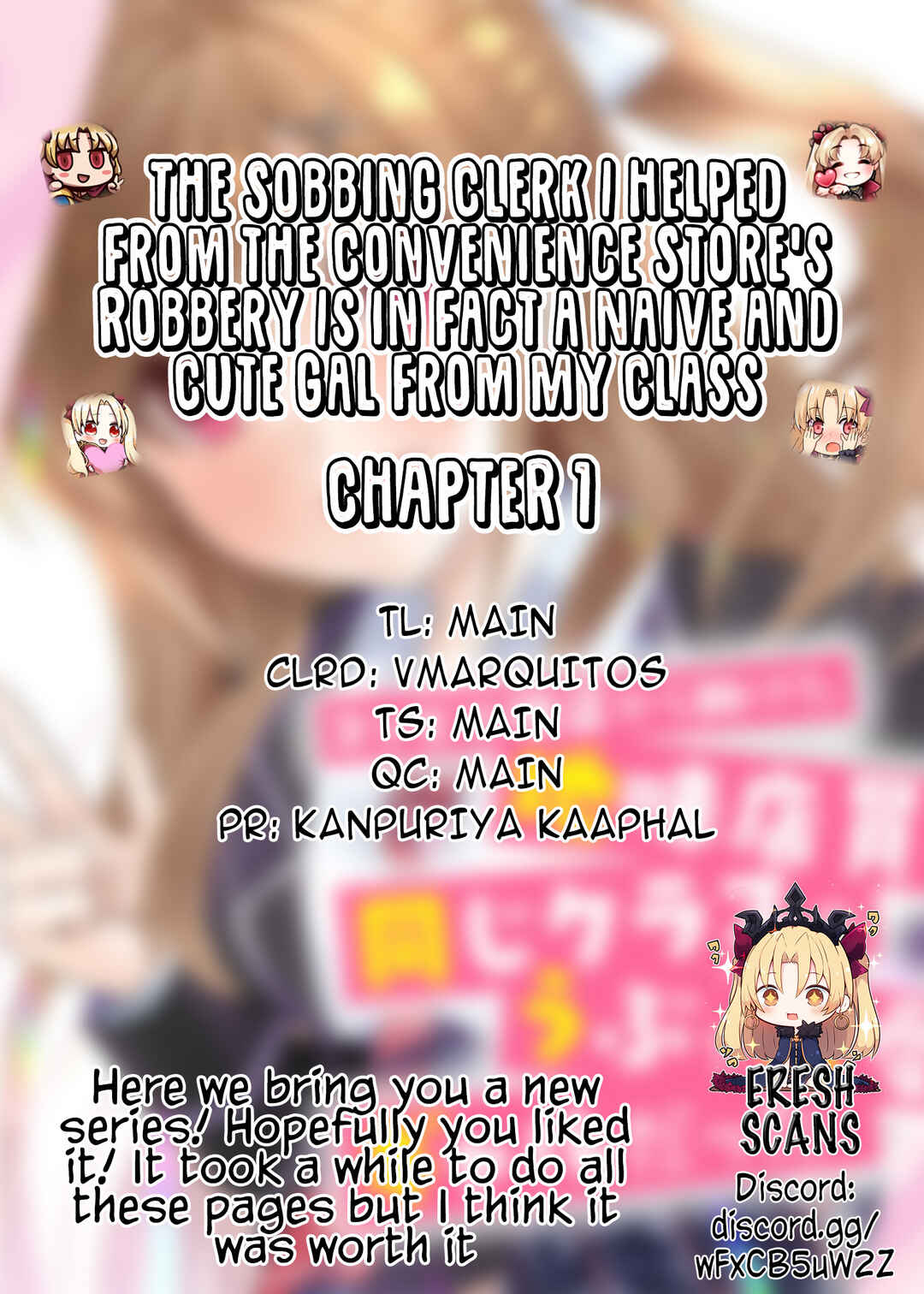 The Sobbing Clerk I Helped From the Convenience Store’s Robbery Is in Fact a Naive and Cute Gal From My Class Chapter 1 page 44