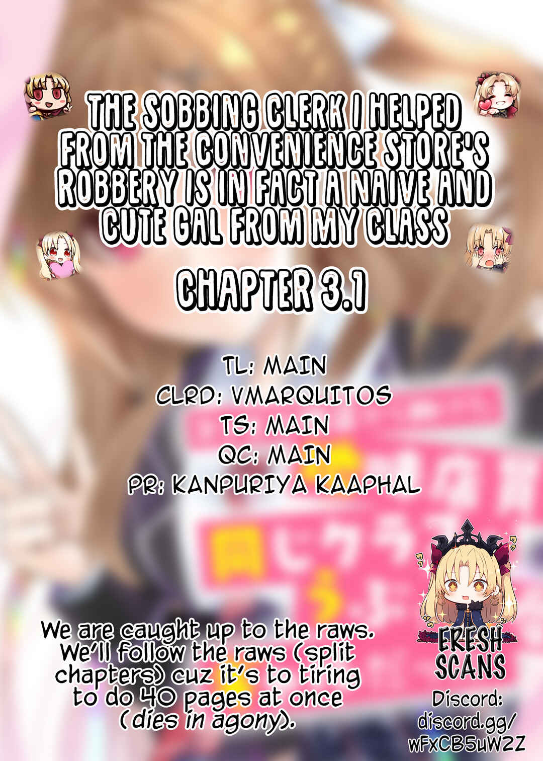 The Sobbing Clerk I Helped From the Convenience Store’s Robbery Is in Fact a Naive and Cute Gal From My Class Chapter 3.1 page 14
