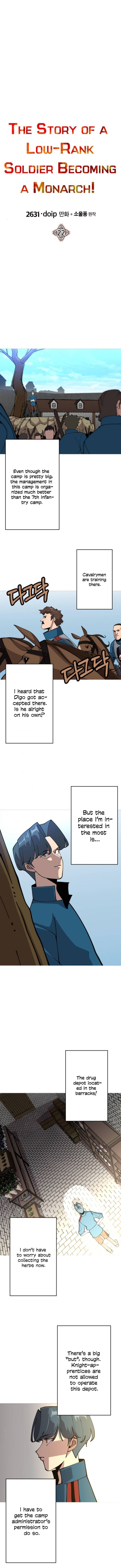 The Story of a Low-Rank Soldier Becoming a Monarch Chapter 22 page 1