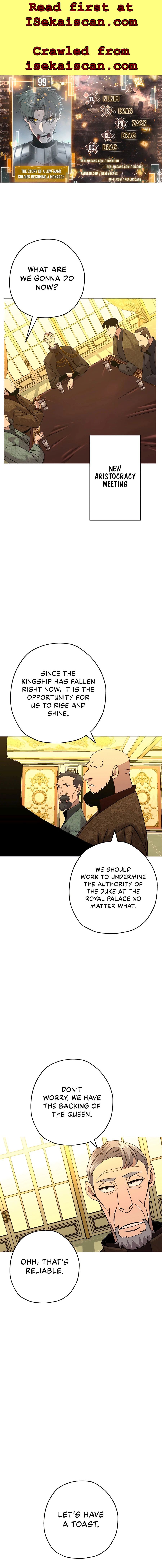The Story of a Low-Rank Soldier Becoming a Monarch Chapter 99 page 0