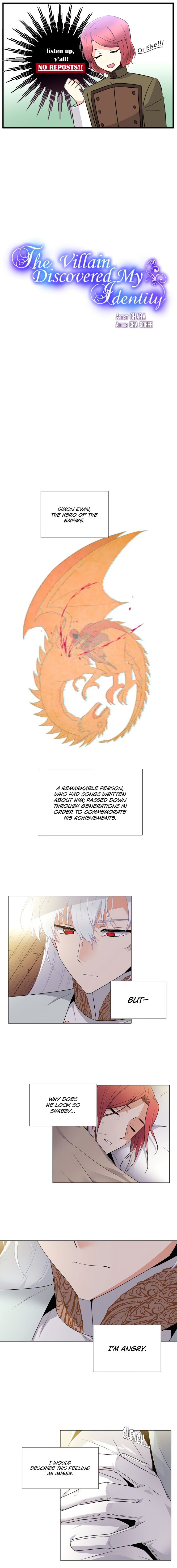 The Villain Discovered My Identity Chapter 12 page 0