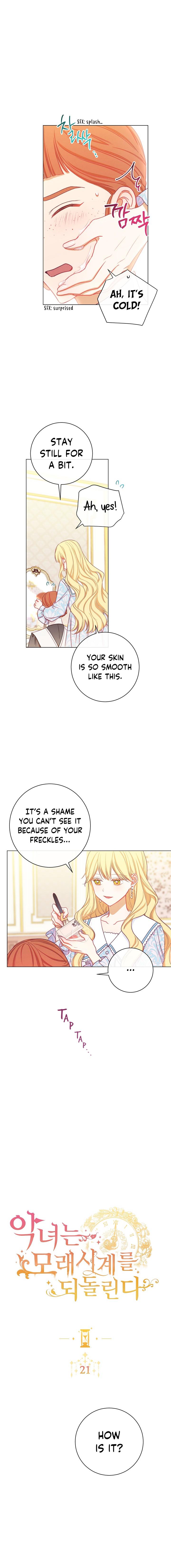 The Villainess Reverses The Hourglass Chapter 21 page 1