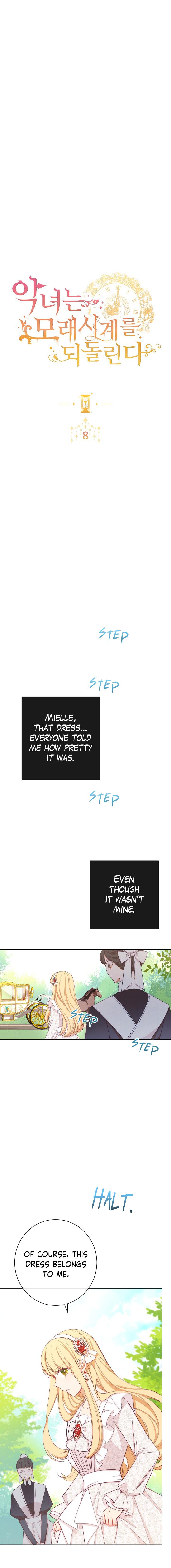 The Villainess Reverses The Hourglass Chapter 8 page 0