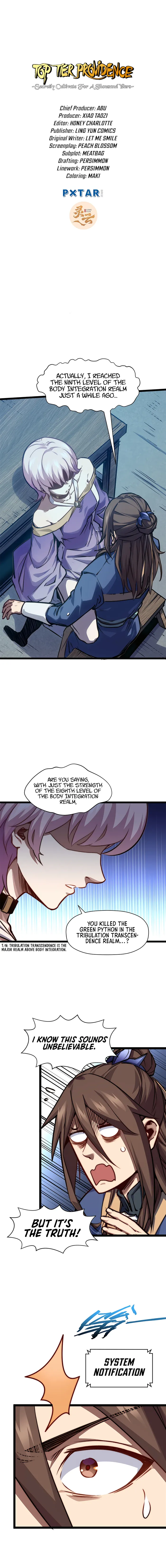 Top Tier Providence: Secretly Cultivate for a Thousand Years Chapter 116 page 0