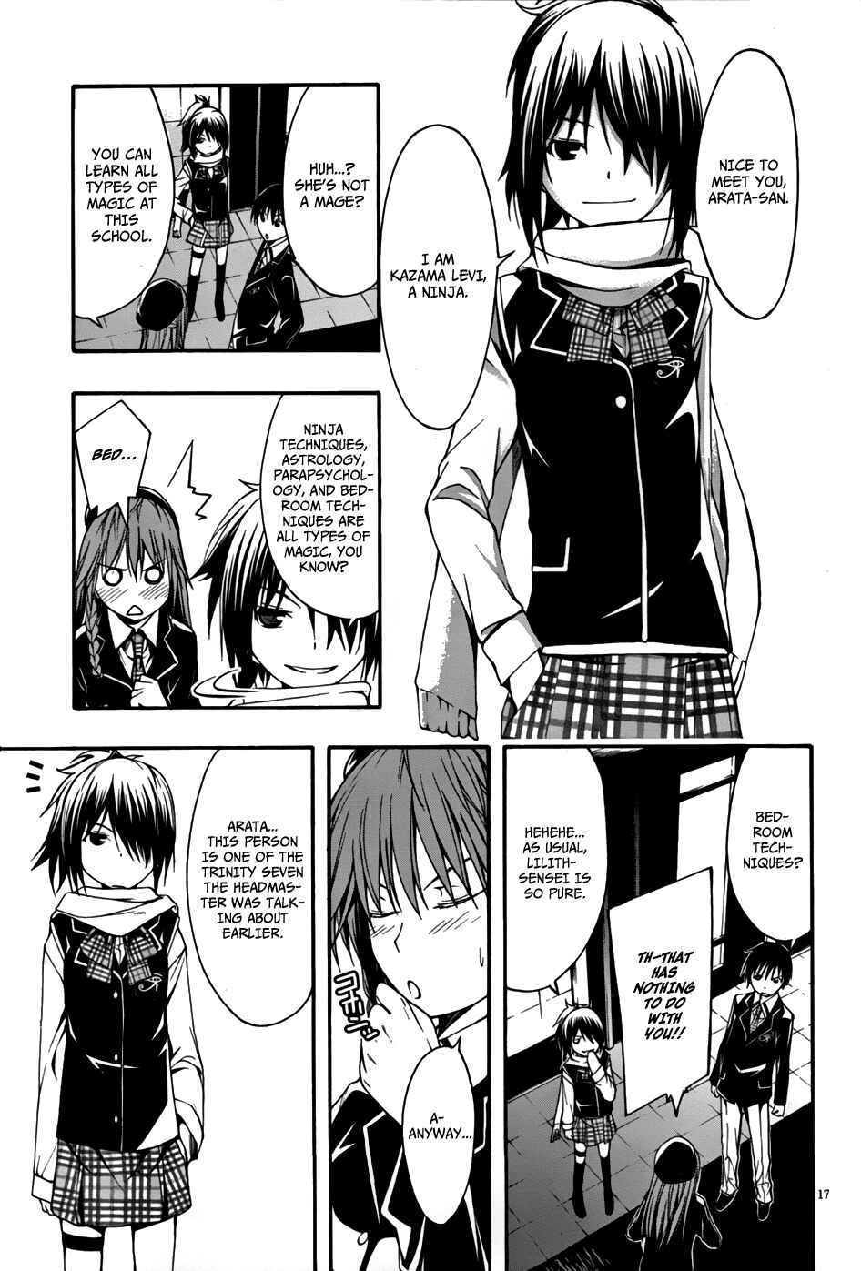 Trinity Seven Chapter 1 page 17