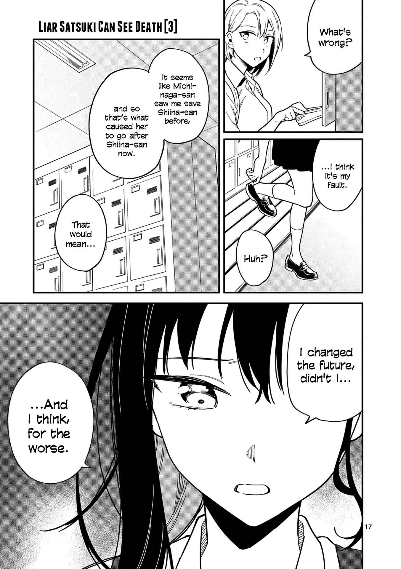 Usotsuki Satsuki wa Shi ga Mieru Chapter 24 page 16