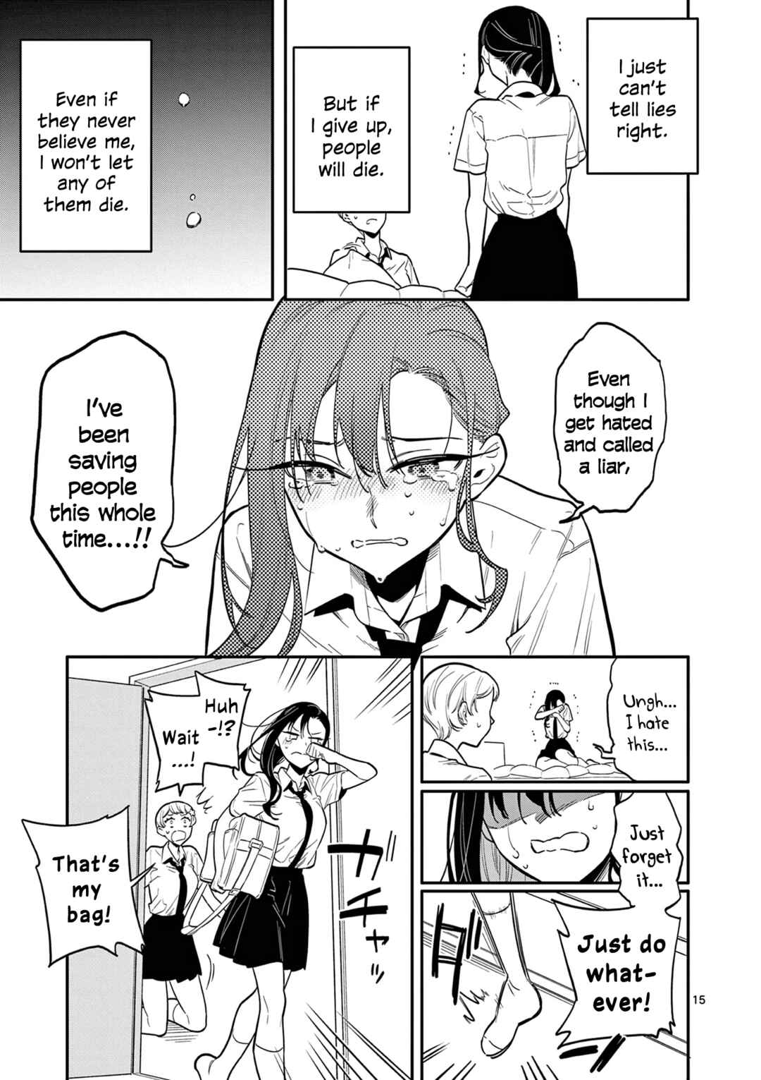 Usotsuki Satsuki wa Shi ga Mieru Chapter 37 page 14