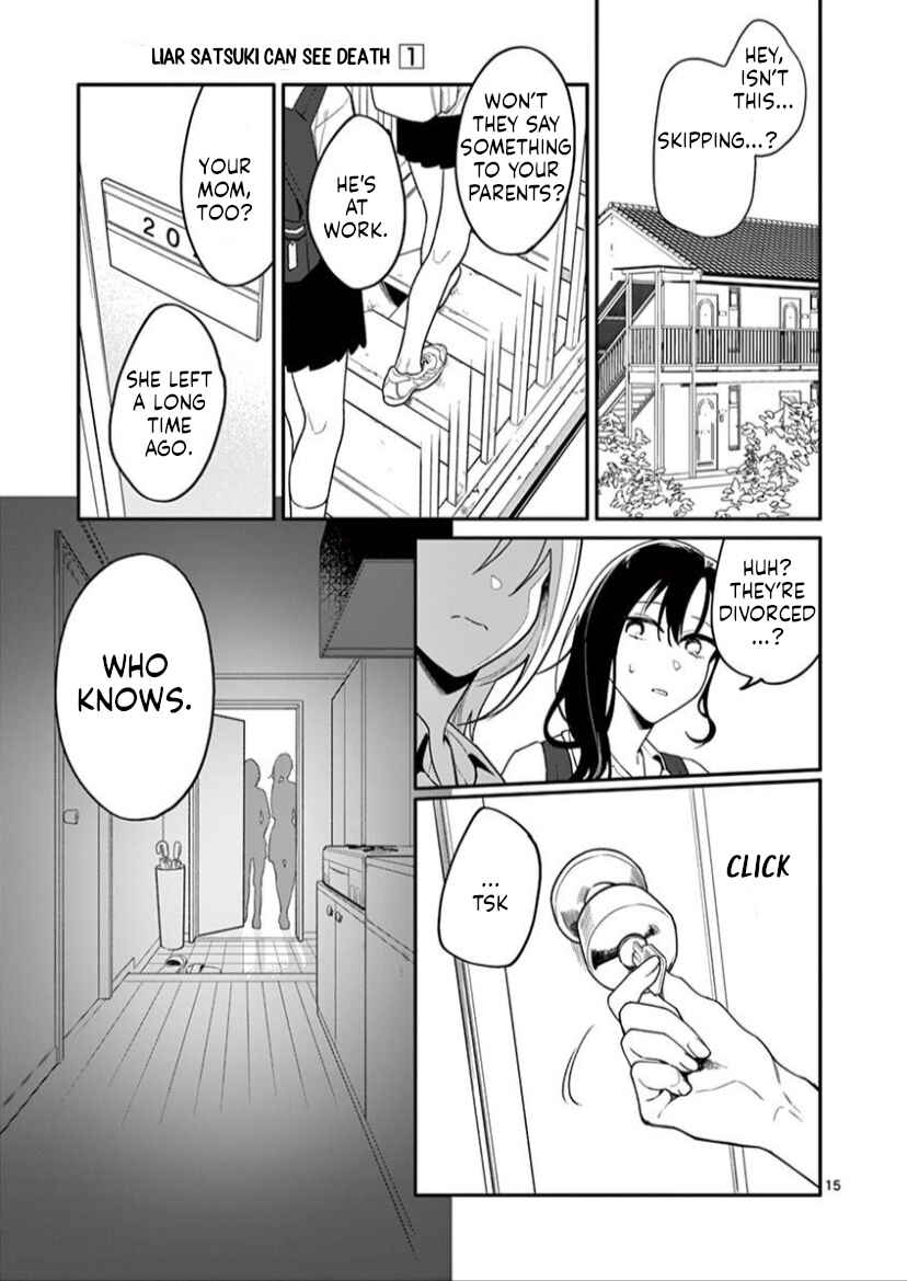 Usotsuki Satsuki wa Shi ga Mieru Chapter 7 page 14