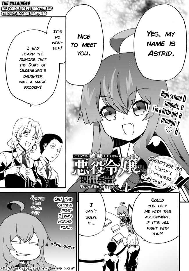 Villainess: Reloaded! Blowing Away Bad Ends with Modern Weapons Chapter 30 page 0