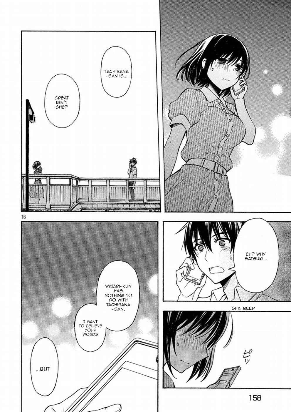 Watari-kun no ×× ga Houkai Sunzen Chapter 16 page 14