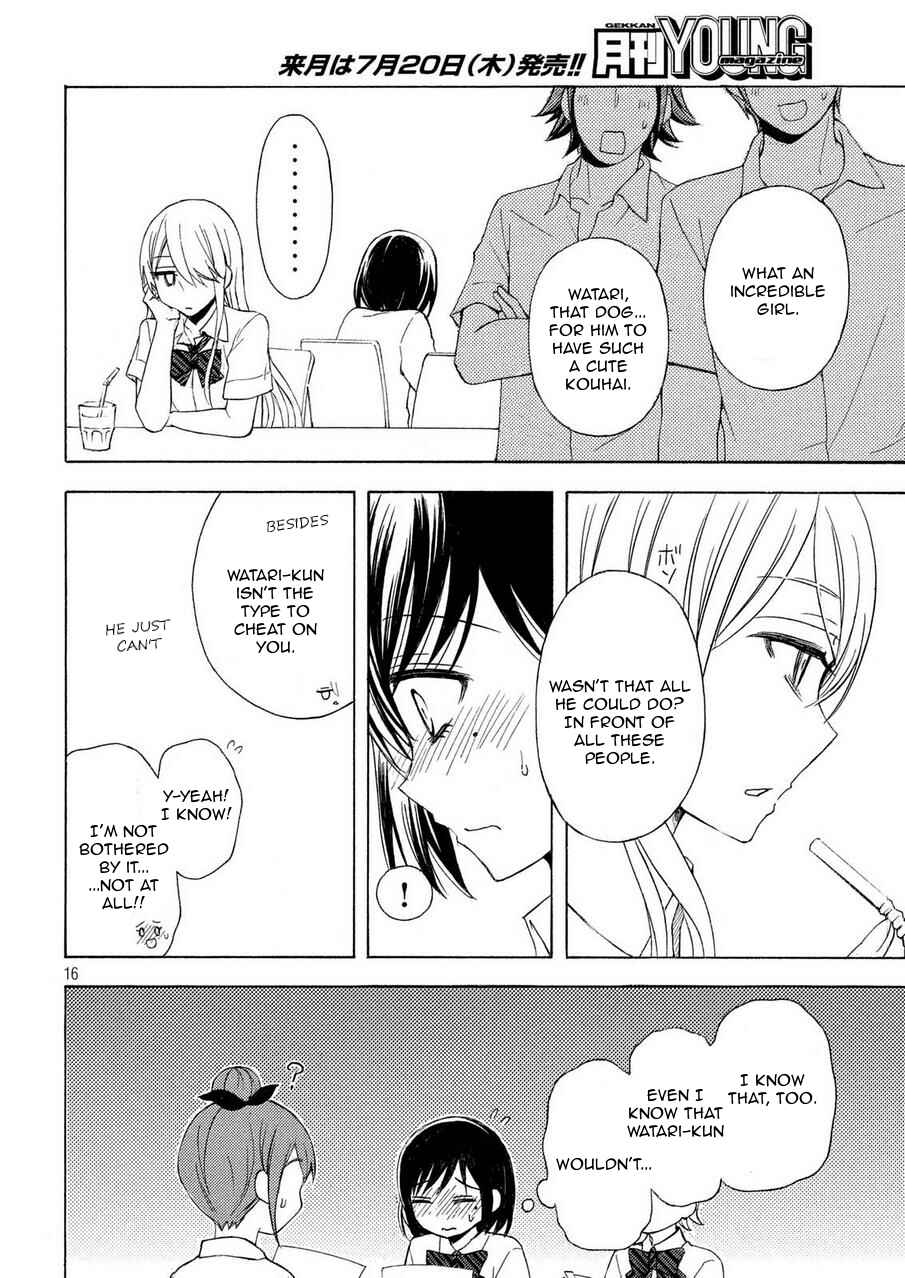 Watari-kun no ×× ga Houkai Sunzen Chapter 24 page 14