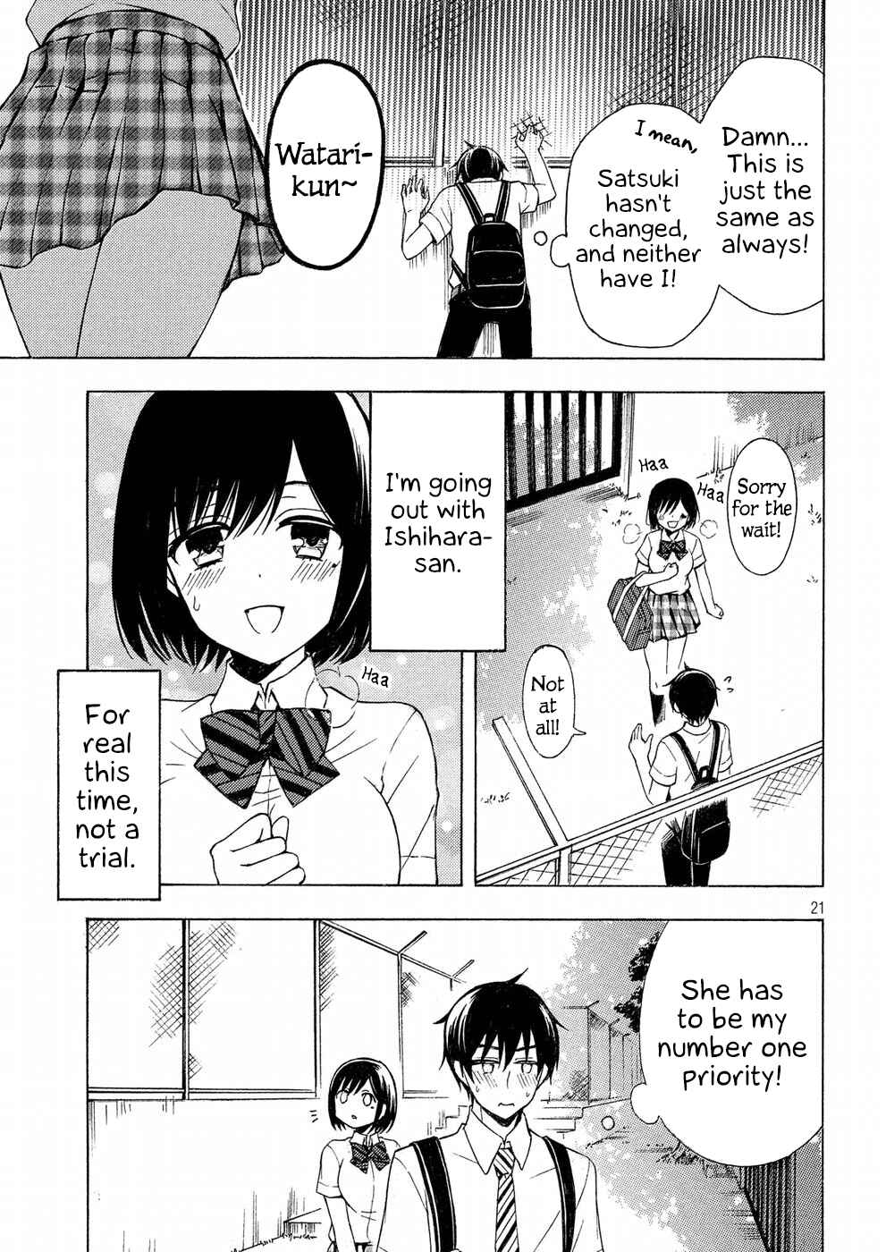 Watari-kun no ×× ga Houkai Sunzen Chapter 33 page 20