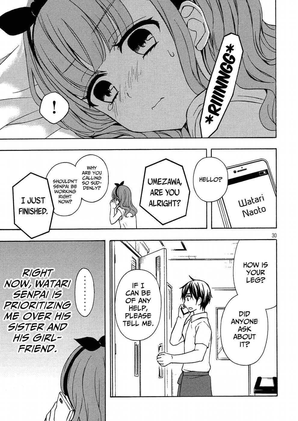 Watari-kun no ×× ga Houkai Sunzen Chapter 38 page 29