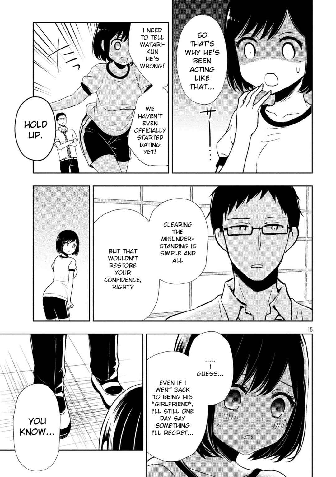 Watari-kun no ×× ga Houkai Sunzen Chapter 52 page 14