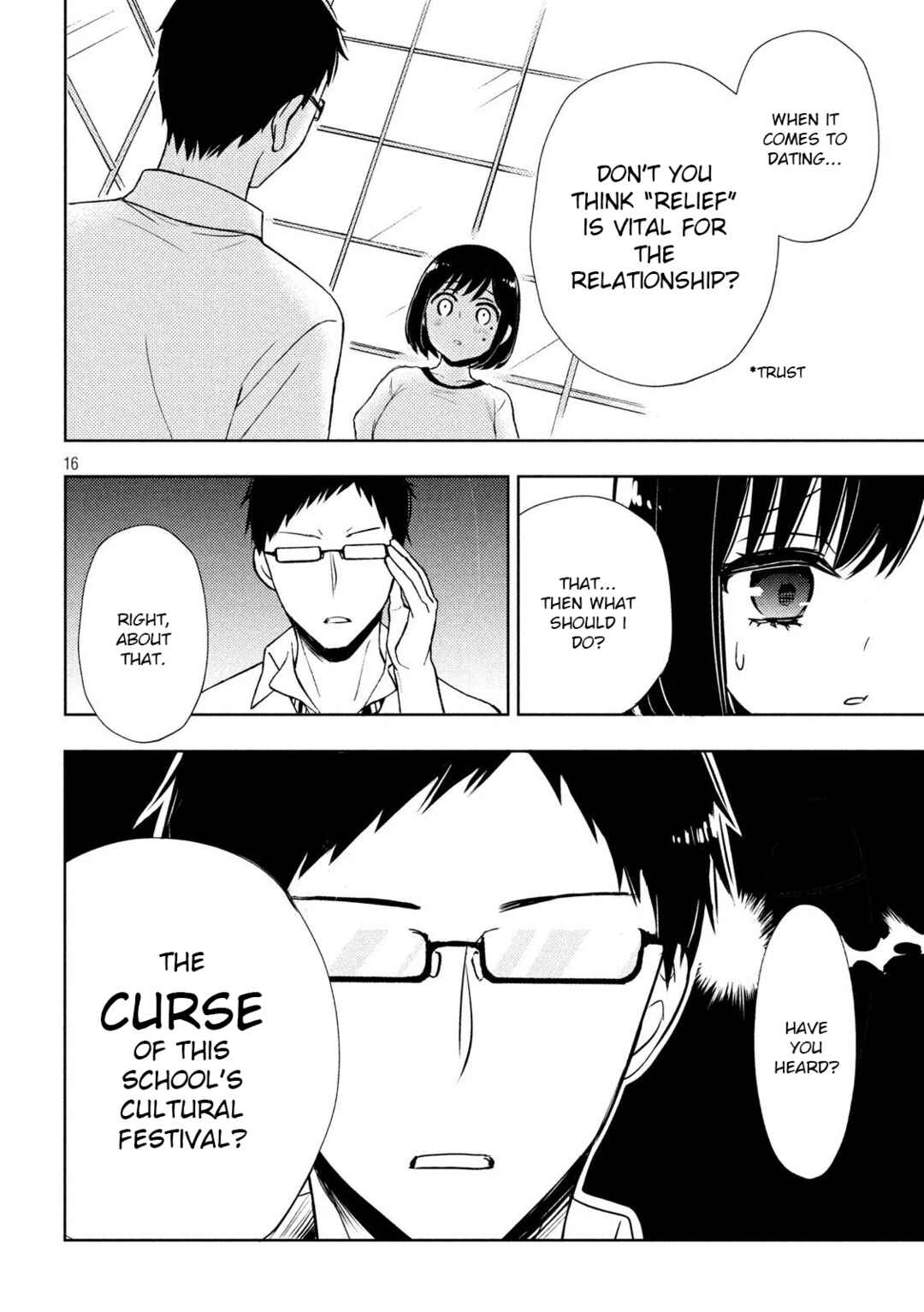 Watari-kun no ×× ga Houkai Sunzen Chapter 52 page 15