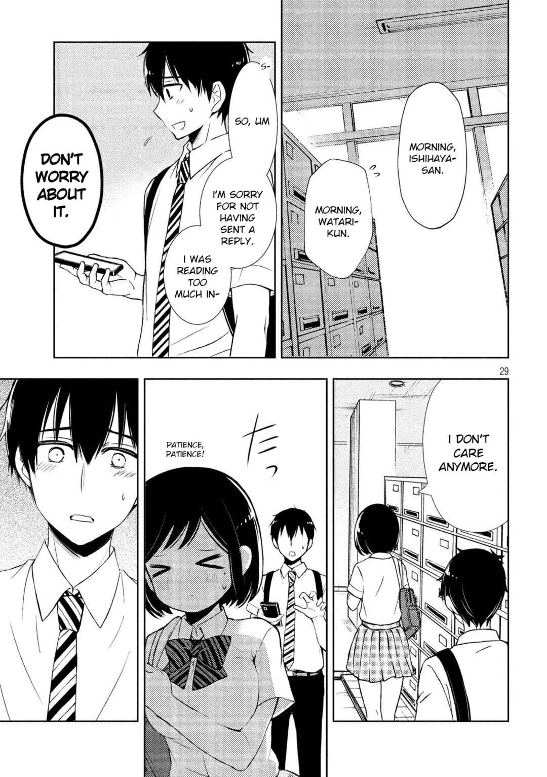 Watari-kun no ×× ga Houkai Sunzen Chapter 52 page 28