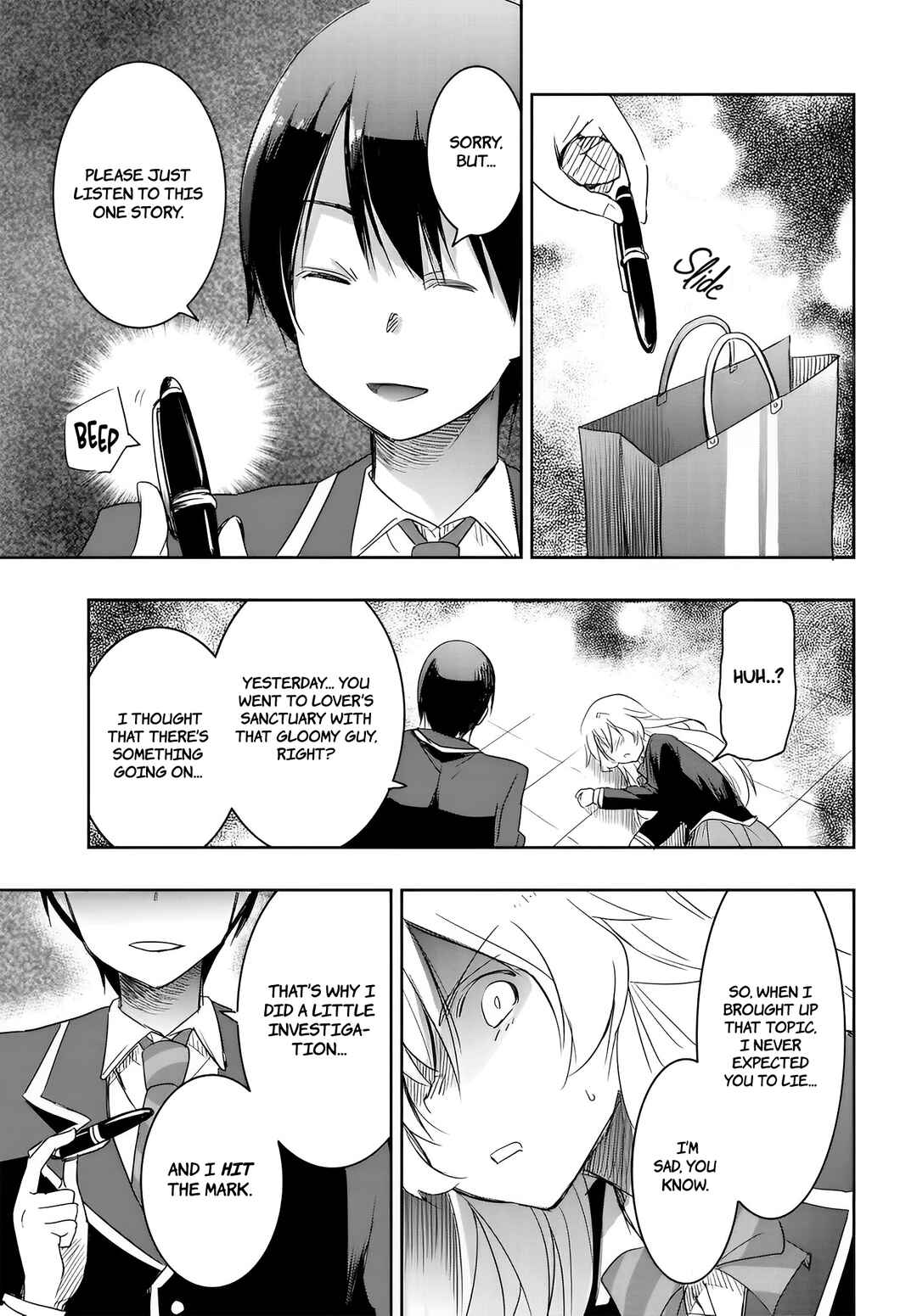 Watashi yori Tsuyoi Otoko to Kekkon shitai no – Seiso na Biji Seito Kaichou (Jitsu wa Moto Banchou) no Himitsu wo Shiru Inkya (Jitsu wa Kanojo wo Koeru Saikyou no Yankee) Chapter 11 page 16