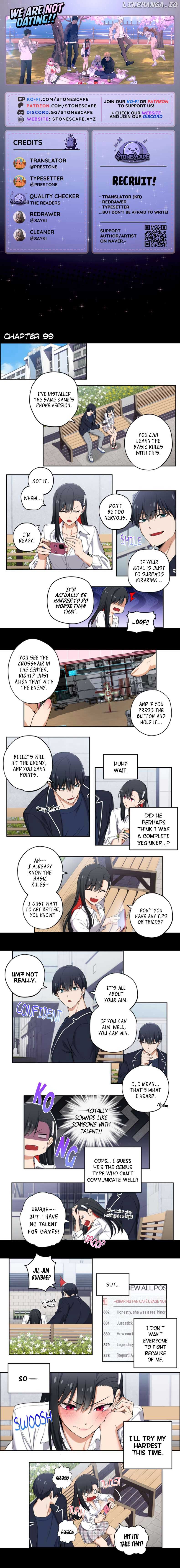 We Are Not Dating! Chapter 99 page 0