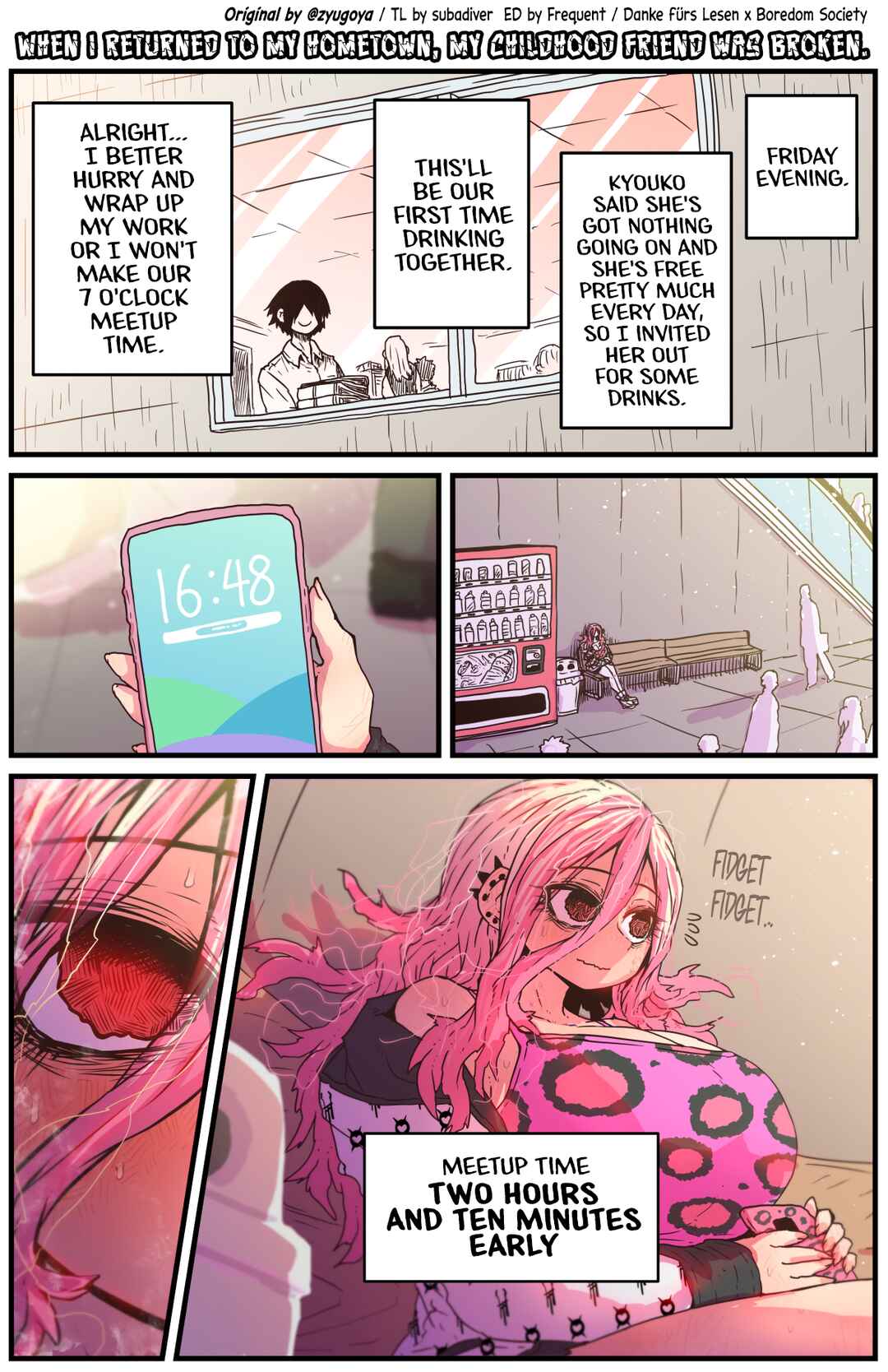 When I Returned to My Hometown, My Childhood Friend was Broken Chapter 11 page 0