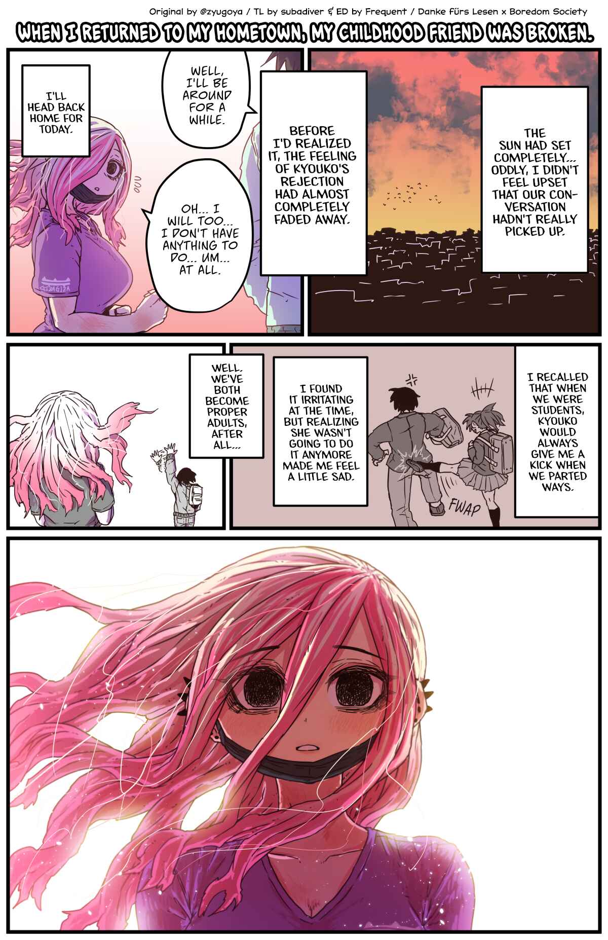 When I Returned to My Hometown, My Childhood Friend was Broken Chapter 3 page 0
