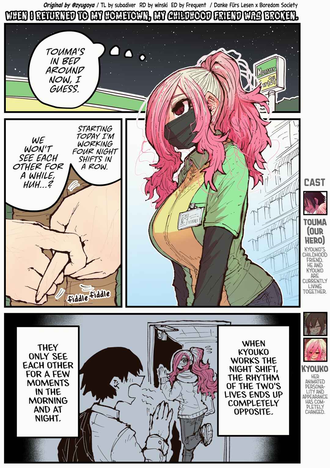 When I Returned to My Hometown, My Childhood Friend was Broken Chapter 33 page 0
